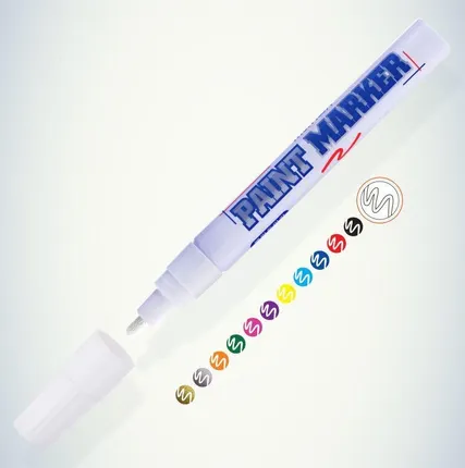 Фото №0 Маркер-краска 4мм нитро-основа бел. MunHwa Б0048229