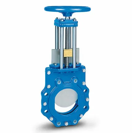 Фото №0 Задвижка ножевая шиберная DN400 PN10 ERU K1 TALIS со штурвалом