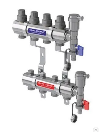 Фото №0 Коллекторы в сборе универсальные 1" ВР-3/4" НР 11 выходов