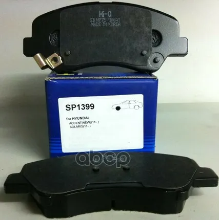 Фото №0 SP1399 SANGSIN BRAKE Колодки тормоз. перед. Hyundai /Kia Rio Sangsin brake арт. SP1399