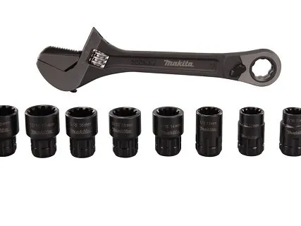 Фото №0 Набор головок проходных Makita 10 шт с разводным ключом