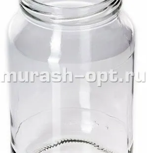 фото Банка стеклянная 0,35л винтовая горловина 1-66 (40)