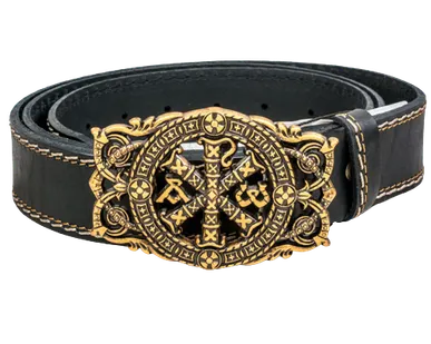 фото Пояс мужской Лобарум простой черный