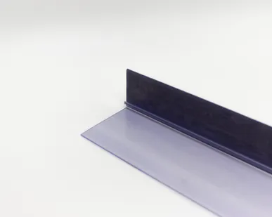 фото Ограничитель пластиковый передний высотой 80 мм с Т-профилем L-RAIL80-TM с магнитным скотчем, 1250мм