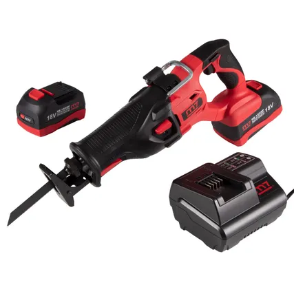 Фото №0 Пила сабельная аккумуляторная 18 В, 4 предмета MIGHTY SEVEN DRS-101A