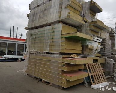 фото Сэндвич панели Минвата 120 мм, 5,98 м