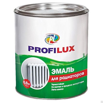 Фото №0 Профилюкс Эмаль для радиаторов 0,9кг.