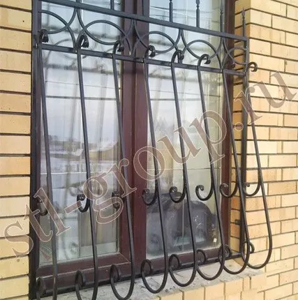 Фото №0 Кованая решетка 004