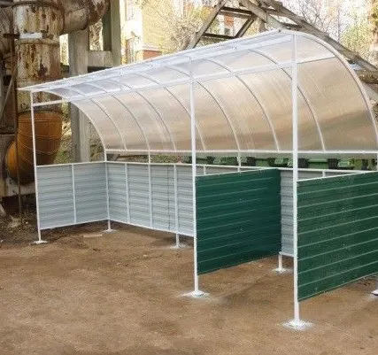 Фото №0 Площадка контейнерная 1,5х2,4х4,5, СПК 6 мм цветной + профлист