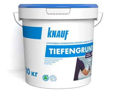 фото КНАУФ-Тифенгрунд Грунтовка укрепляющая 10л