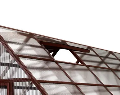 фото Кровельное окно для теплицы ЧЕЛСИ, цвет Коричневый (RAL 8017)