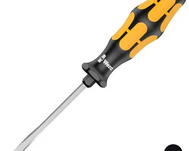 фото Шлицевая ударная отвертка 1.2 x 7.0 x 125mm Wera Kraftform Plus 932 A (WE-018266)