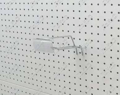 фото Крючок двойной оцинкованный с ценникодержателем L=150мм, d=4мм