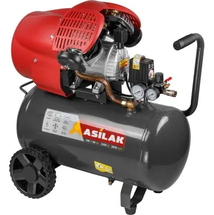 Фото №0 Компрессор масляный прямой привод Asilak SLA-544, 440 л/мин, ресивер 50 л, 2.2 кВт, 8 Атм