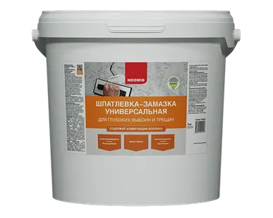 фото Шпатлевка-замазка для выбоин и трещин NEOMID 5 кг