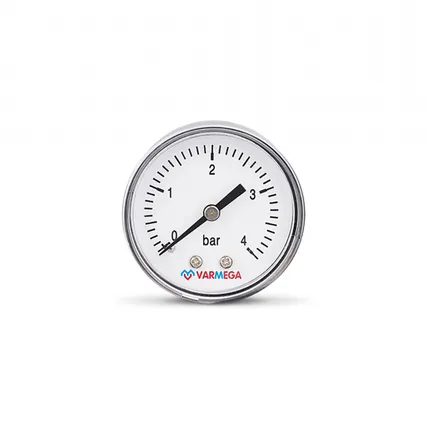 Фото №0 Манометр аксиальный 1/4" н.р. -  4 атм. (Ø50мм) Varmega