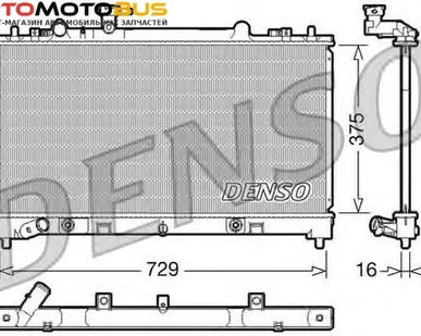 фото Радиатор, охлаждение двигателя DENSO DRM44022 Радиатор охл. ДВС MAZDA 6 2.5 i Aut. 08/07