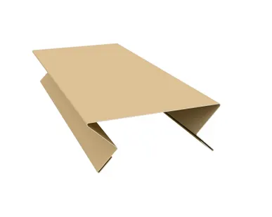 фото Планка угла внутреннего составная верхняя 0,45 PE с пленкой RAL 1014 слоновая кость