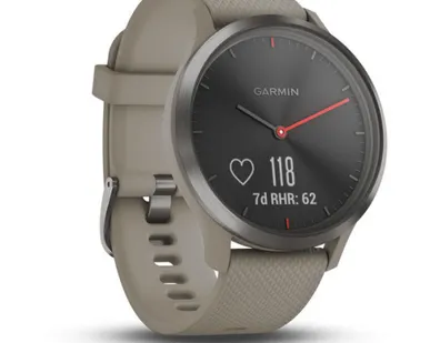 фото Часы Garmin Vivomove HR черные с песочным ремешком