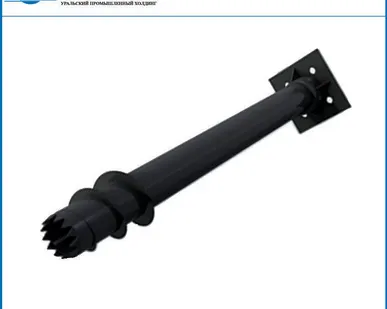 фото Свая винтовая стальная для вечномерзлых грунтов с литым наконечником 168мм