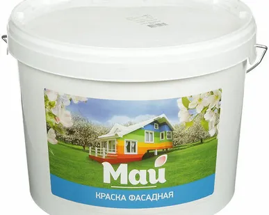 фото Краска акриловая МАЙ фасадная, 7 кг