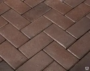 фото Брусчатка клинкерная PENTER KLINKER Braunbunt 200х100х52