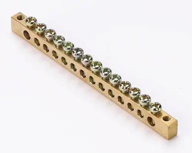 фото Шина нулевая 6х9 14 групп/крепеж по краям SchE 32004DEK