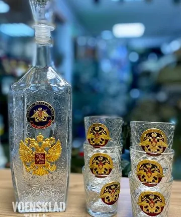 Фото №0 Подарочный набор штоф + 6 стопок ВМФ