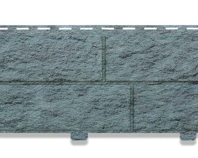 фото Фасадная панель ПОД КАМЕНЬ Двойной замок (ЮП) "Стоун-Хаус" изумрудный 3025*225 мм