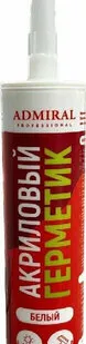 фото Герметик акриловый Адмирал белый 280 мл (упак/24 шт)