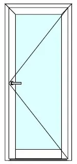 Фото №0 Дверь алюминиевая внутренняя "холодная" Вариант 1