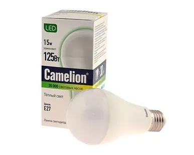 фото Лампа cветодиодная 15Вт А65 830 220В груша CAMELION