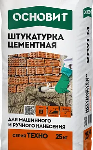 фото ШТУКАТУРКА ЦEМEНТНАЯ ФАСАДНАЯ ТЕХНО РС21 М (25КГ)