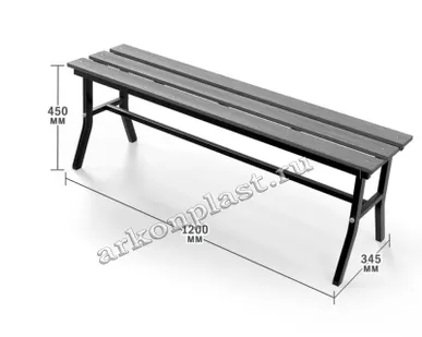 фото Скамья Компакт 2-х местная