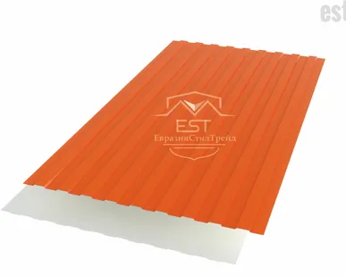 фото Профнастил C-8х1150 Pe 0.45 | RAL 2004 Оранжевый