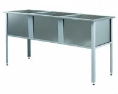 фото Ванна моечная 3 х секционная из нержавеющей стали ВМ3-18/7Б