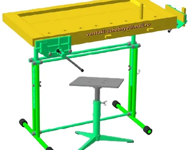 фото Верстак столярный со сварными ногами