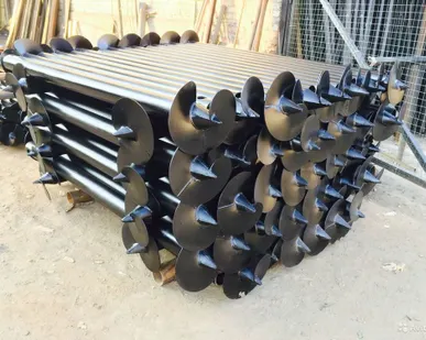 фото Винтовые сваи воду