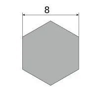 фото Шестигранник калибр. 8 Ст35