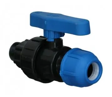 фото Кран шар. ф32*1.0 нар. рез. компресс ПЭ