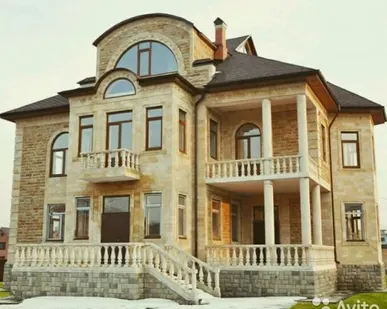 фото Дагестанский Акушинский песчяник жёлтый и белый