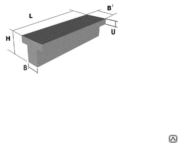 фото Балка фундаментная 2БФ60-4