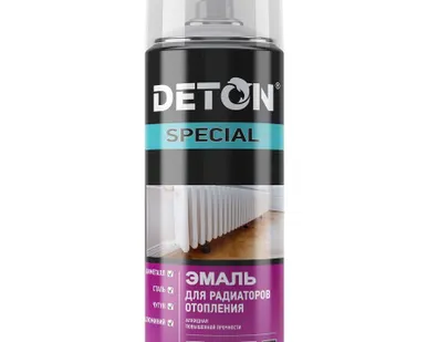 фото Эмаль для радиаторов аэрозольная, белая 520мл DETON SPECIAL