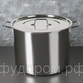 Фото №0 Котел 24 л "Общепит", сварной, с клепаными ручками (дно 0,9 мм), d=35 см