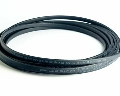 фото Кабель нагревательный саморег. 24Вт/м 16AWG строительного применения (кровли; трубы) термопласт Extherm SXLL24-2CR