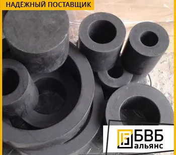 фото Фторопласт втулка черная 280х140 Ф4К20