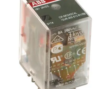 фото ABB Реле CR-M024DC2L 24B DC 2ПК (12A), СИД индикация