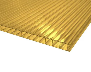 фото Сотовый поликарбонат 2100х6000х6мм (желтый) Sellex Premium, 1,3кг/м2