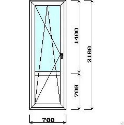 Фото №0 Дверь балконная пластиковая