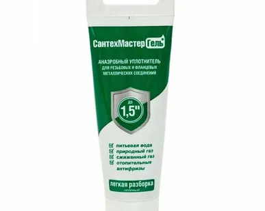 фото Герметик-гель анаэробный Сантехмастер 60гр зеленый